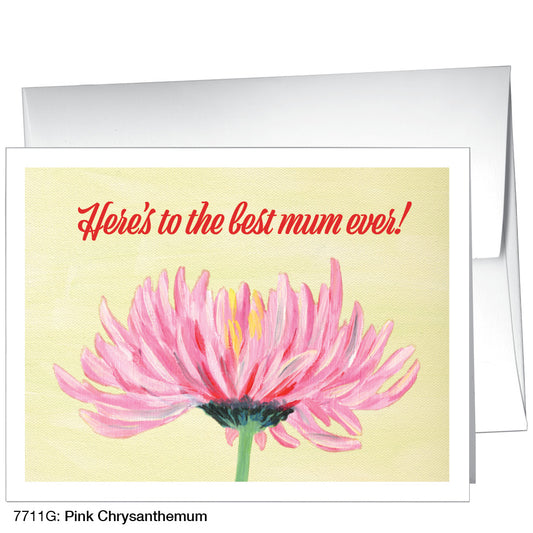 Pink Chrysanthemum, Greeting Card (7711G)