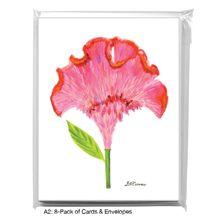 Cockscomb Stem, Greeting Card (7729), A2 8-Pack, printedcanvas.com