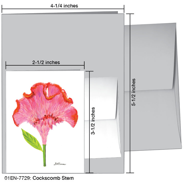 Cockscomb Stem, Greeting Card (7729), Enclosure, printedcanvas.com