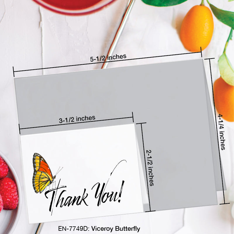 Viceroy Butterfly, Greeting Card (7749D), Enclosure Card, www.printedcanvas.com