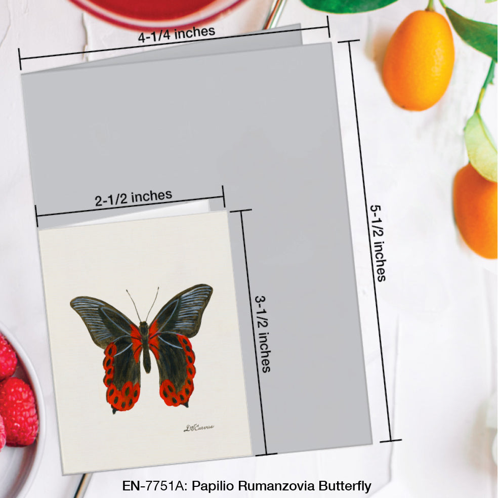 Papilio Rumanzovia Butterfly, Greeting Card (#7751A)