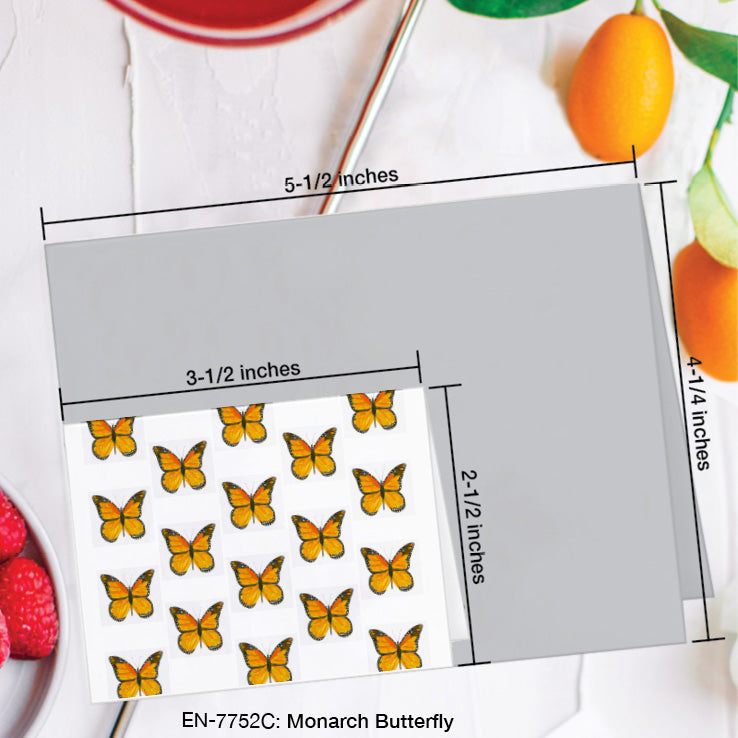 Monarch Butterfly, Greeting Card (#7752C), Enclosure Card, www.printedcanvas.com