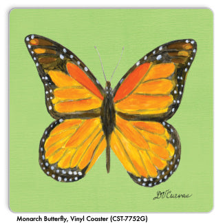 Monarch Butterfly, Vinyl Coaster (CST-7752G) - Printed Canvas