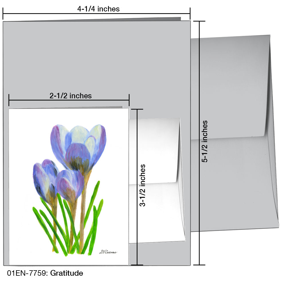 Gratitude, Greeting Card (7759A), Enclosure, www.printedcanvas.com