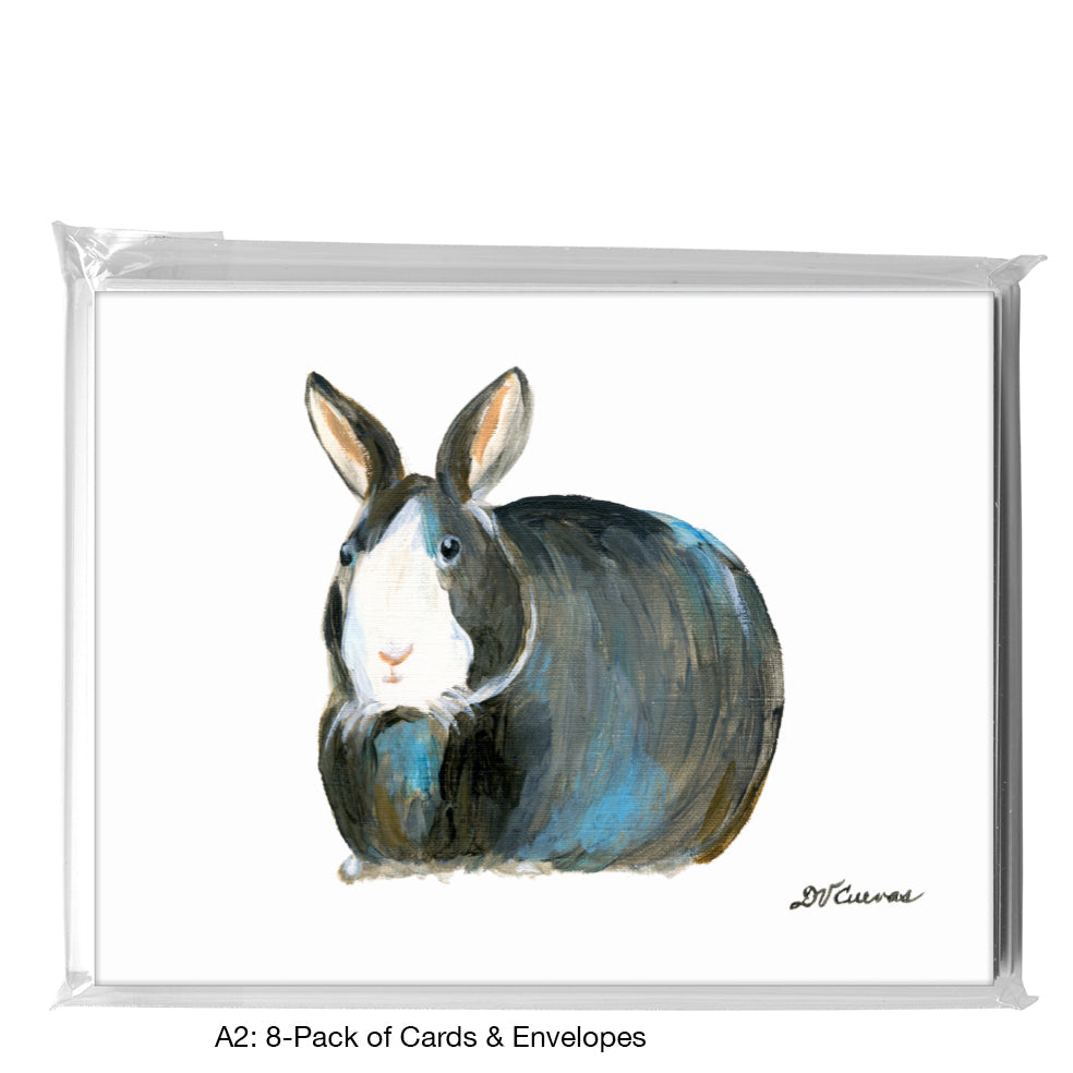 Bunny Ears Up, Greeting Card (7763A), A2 Card 8-Pack, www.printedcanvas.com