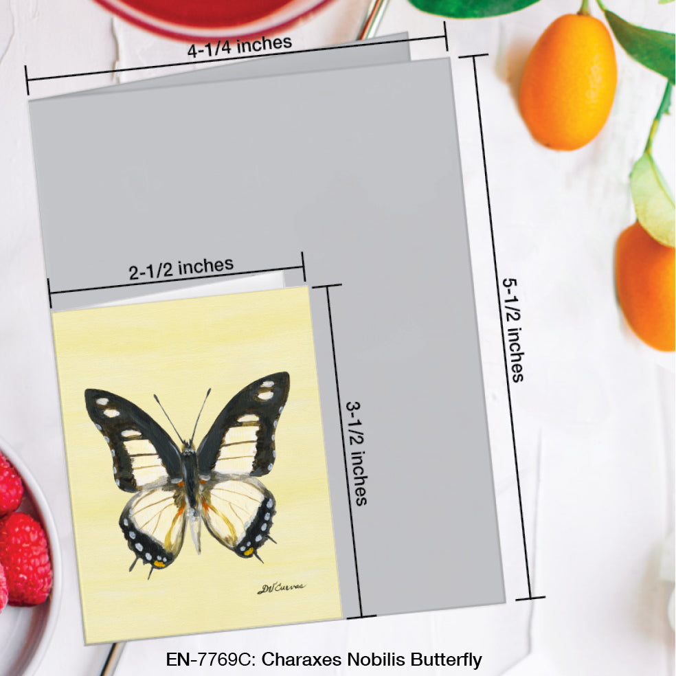 Charaxes Nobilis Butterfly, Greeting Card (#7769C)