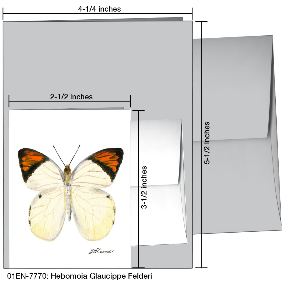 Hebomoia Glaucippe Felderi, Greeting Card (7770), Enclosure, printedcanvas.com