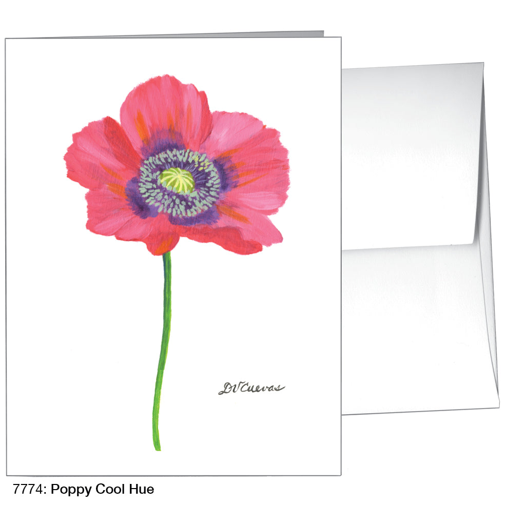 Poppy Cool Hue, Greeting Card (7774A), A2, printedcanvas.com
