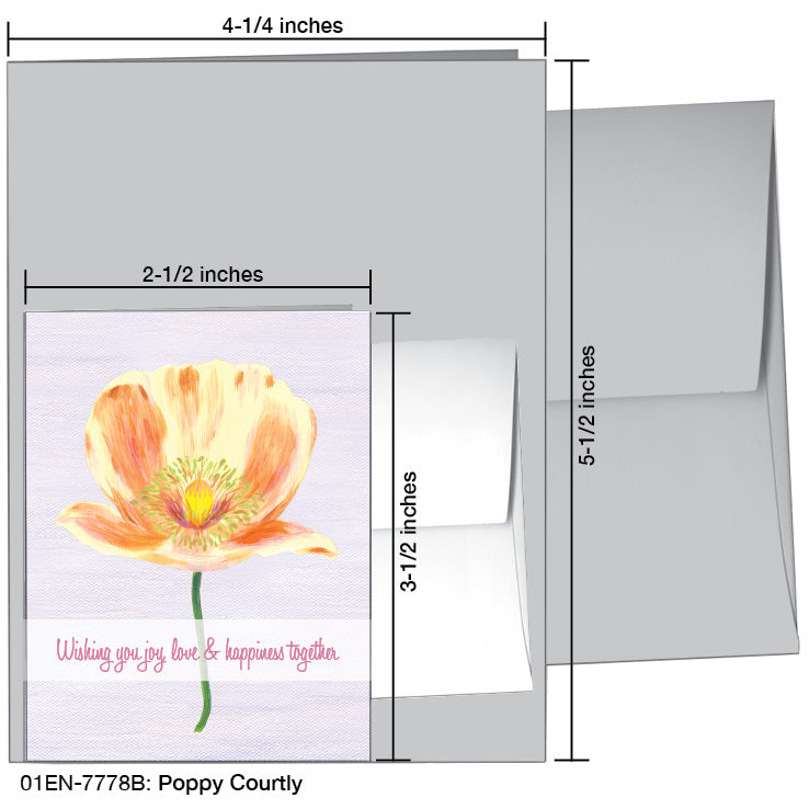 Poppy Courtly, Greeting Card (7778B), Enclosure, printedcanvas.com