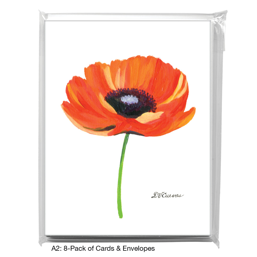Poppy Essence, Greeting Card (7781), A2 8-Pack, printedcanvas.com