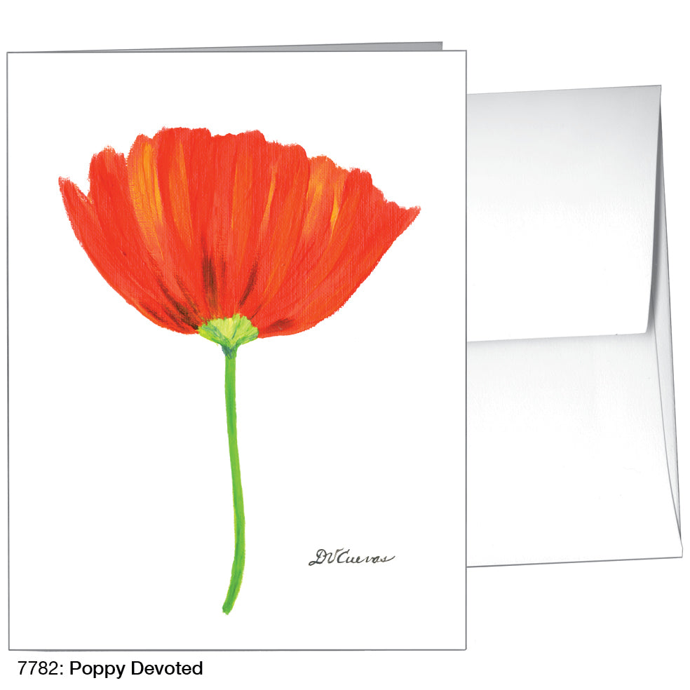 Poppy Devoted, Greeting Card (7782), A2, printedcanvas.com