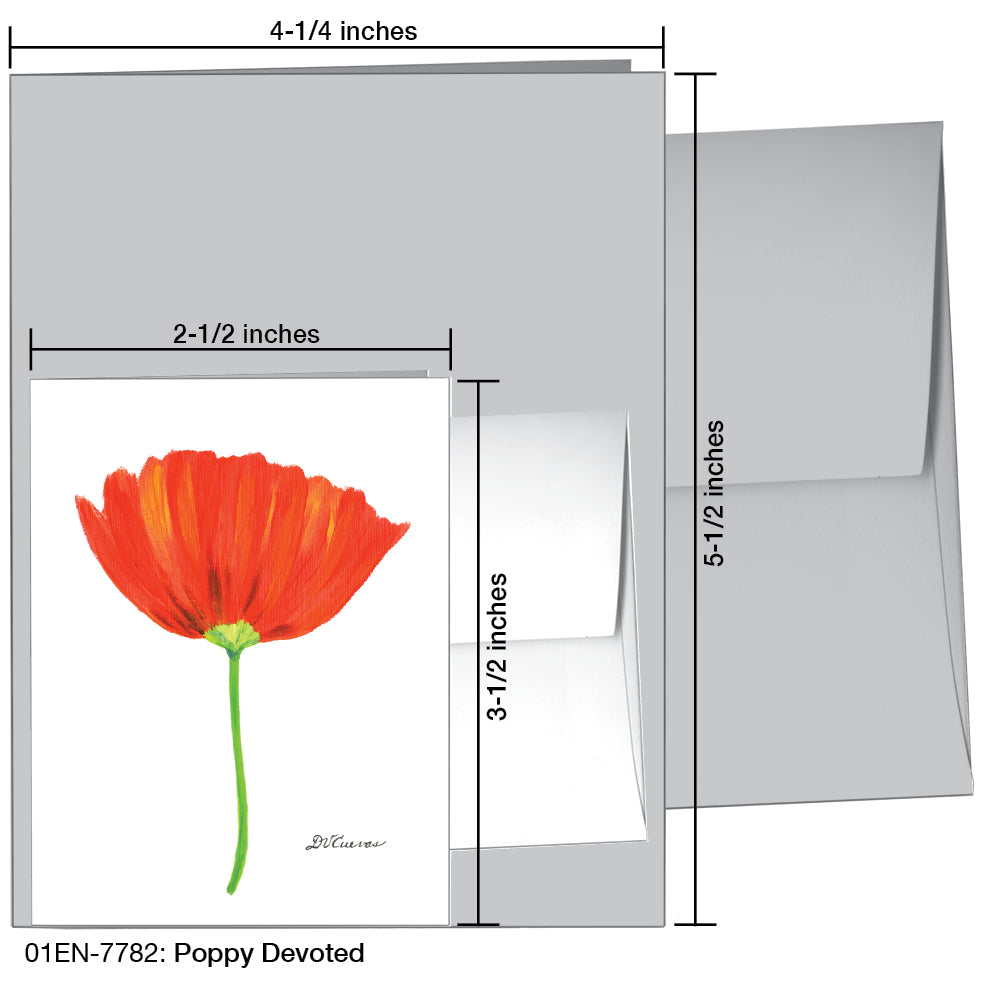 Poppy Devoted, Greeting Card (7782), Enclosure, printedcanvas.com