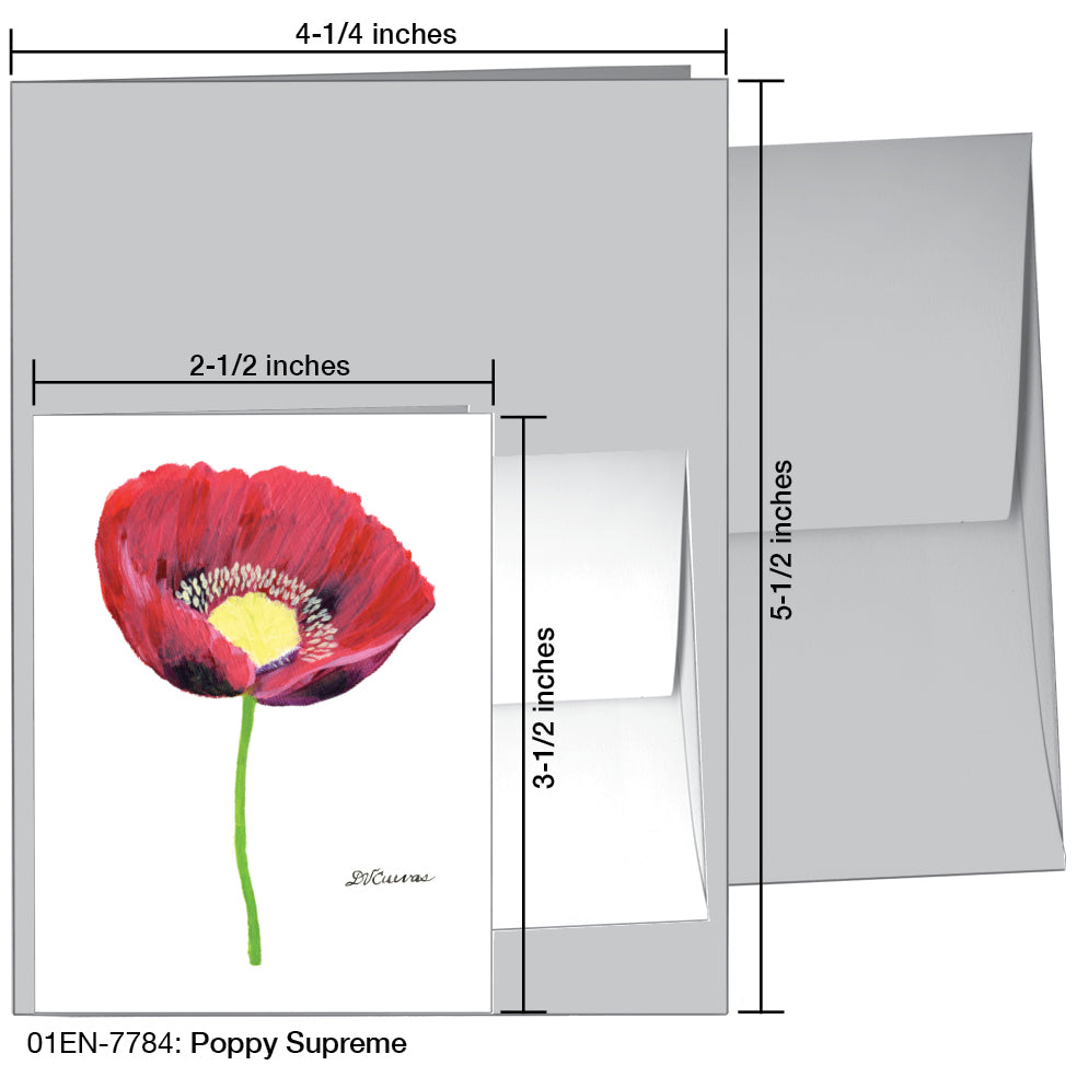 Poppy Supreme, Greeting Card (7784), Enclosure, printedcanvas.com