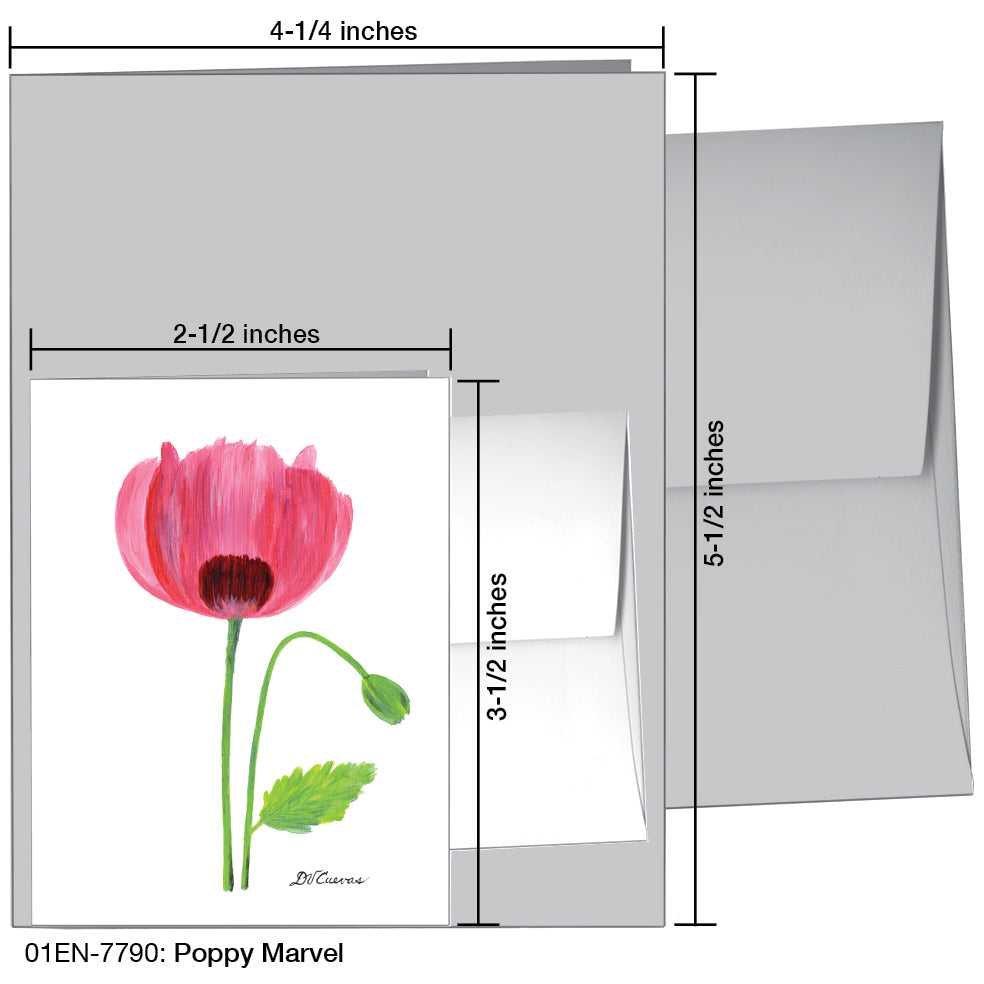 Poppy Marvel, Greeting Card (7790), Enclosure, printedcanvas.com