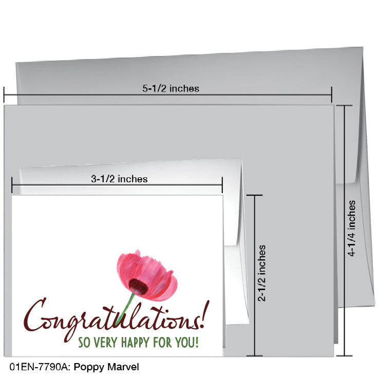 Poppy Marvel, Greeting Card (7790A), Enclosure Card, printedcanvas.com