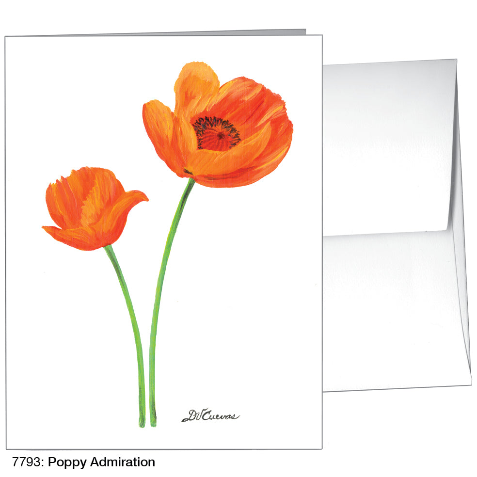 Poppy Admiration, Greeting Card (7793), A2, printedcanvas.com