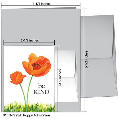 Poppy Admiration, Greeting Card (7793A)