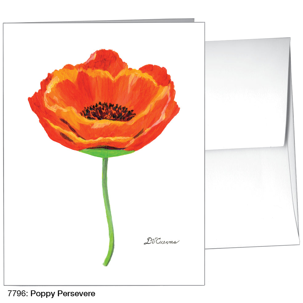 Poppy Persevere, Greeting Card (7796), A2, printedcanvas.com