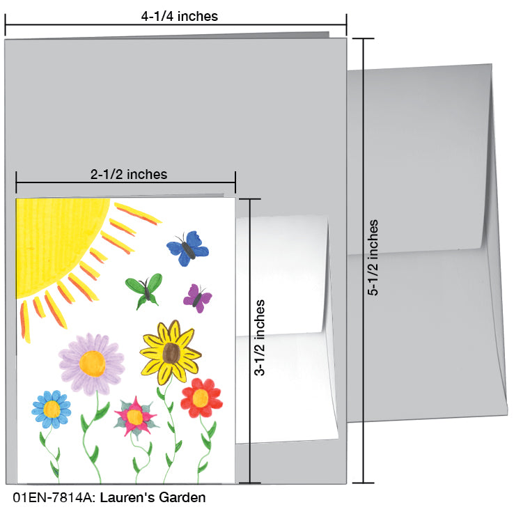 Lauren's Garden, Greeting Card (#7814A)