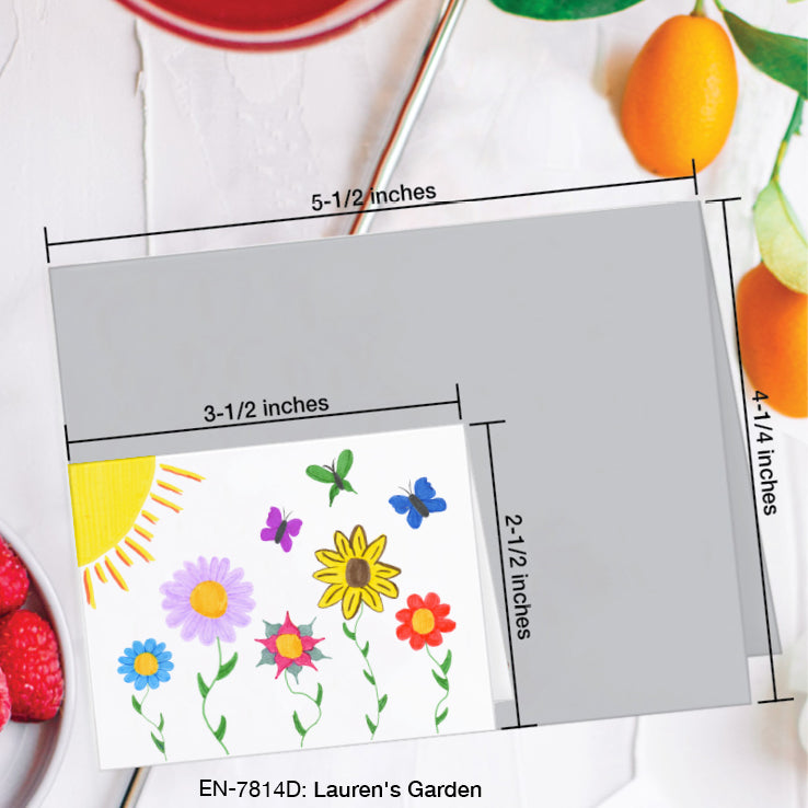 Lauren's Garden, Greeting Card (#7814D)