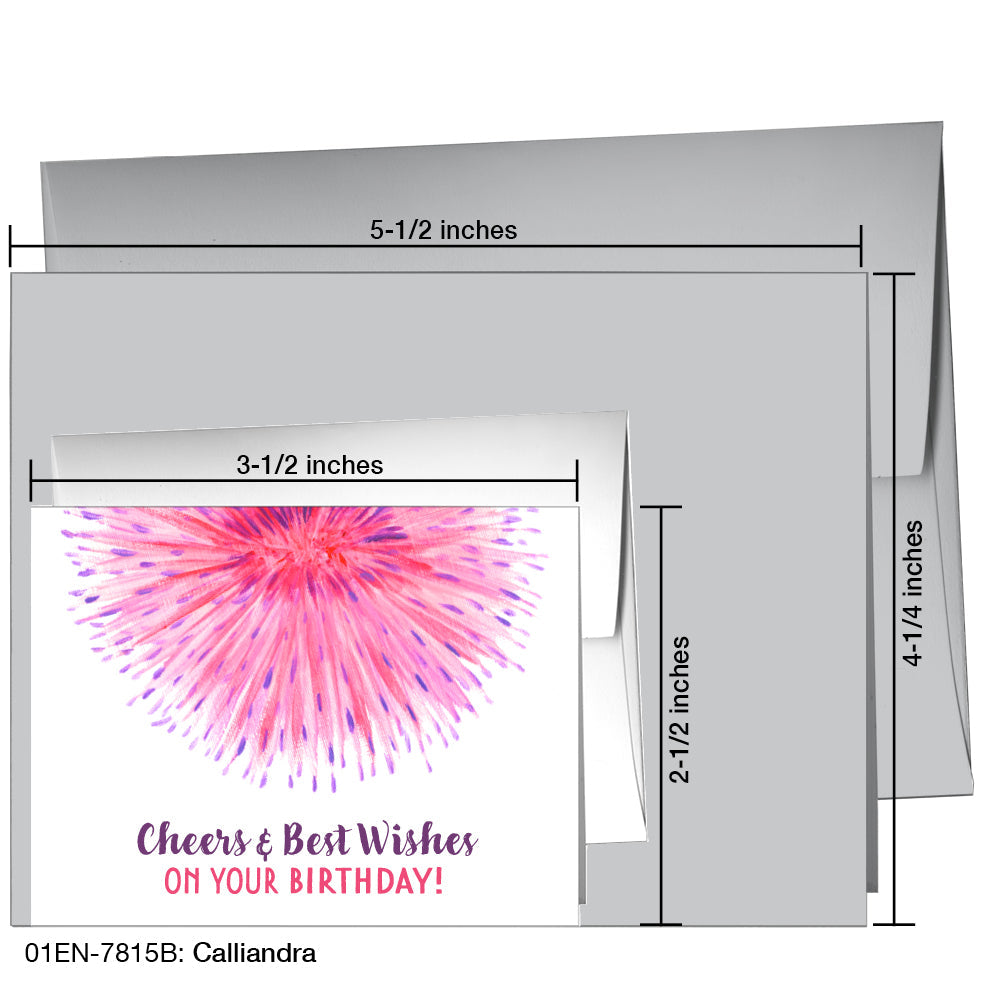 Calliandra, Greeting Card (7815B), Enclosure Card, www.printedcanvas.com