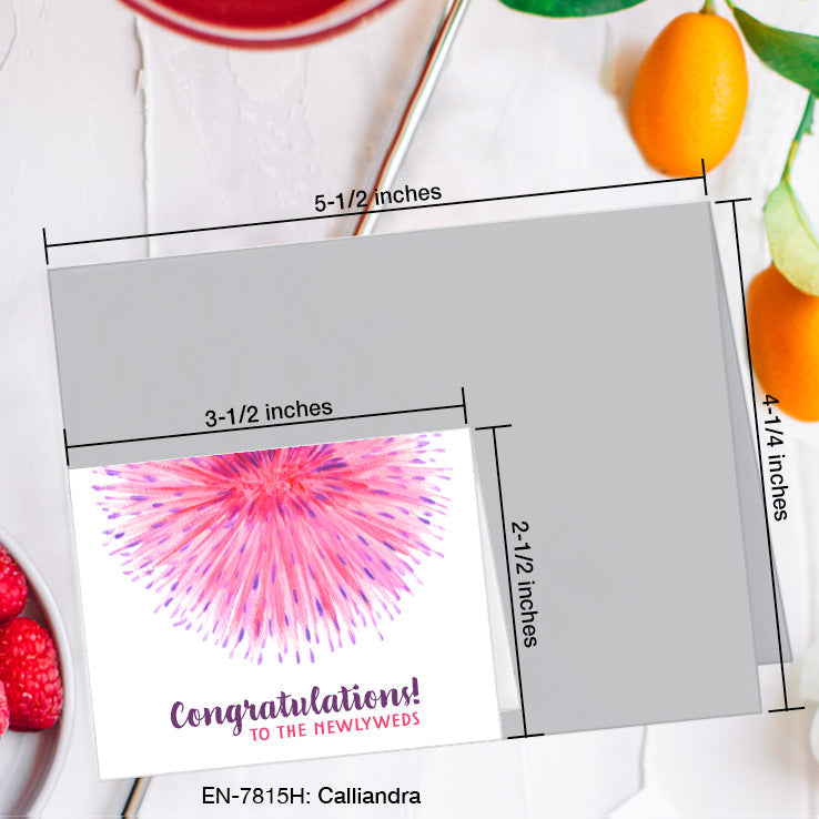 Calliandra, Greeting Card (7815H), Enclosure, www.printedcanvas.com
