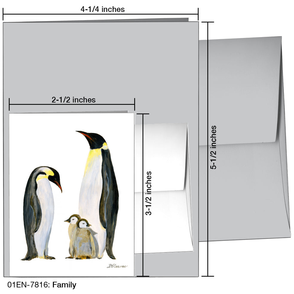 Family, Greeting Card (7816A), Enclosure, www.printedcanvas.com
