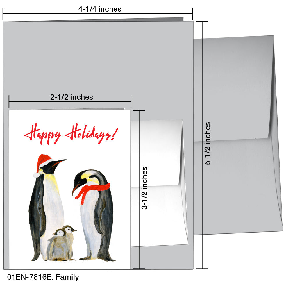 Family, Greeting Card (7816E), Enclosure, www.printedcanvas.com