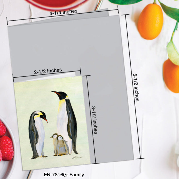 Family, Greeting Card (7816G), Enclosure Card, www.printedcanvas.com
