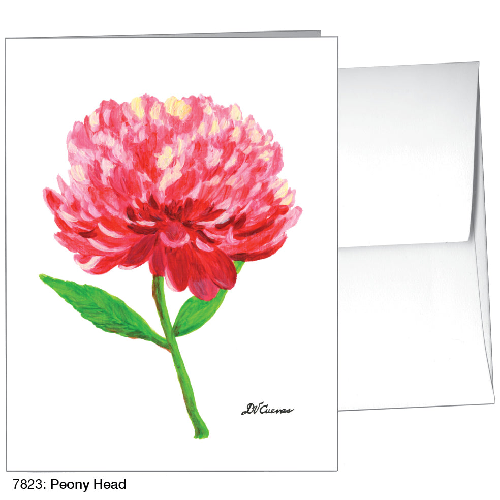 Peony Head, Greeting Card (7823), A2, printedcanvas.com