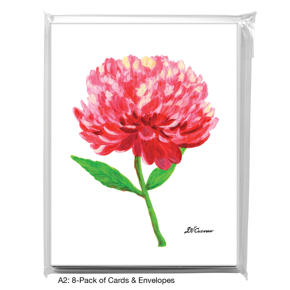 Peony Head, Greeting Card (7823), A2 8-Pack, printedcanvas.com