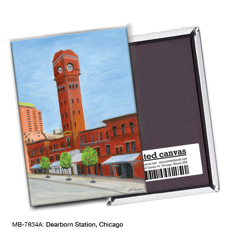 Dearborn Station, Chicago, Magnet (M-7834A)