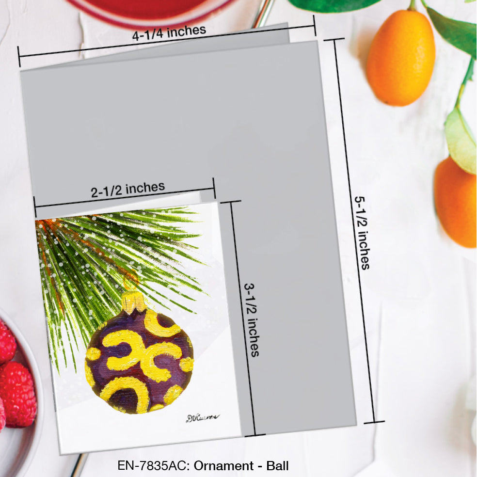 Ornament - Ball, Greeting Card (#7835AC)