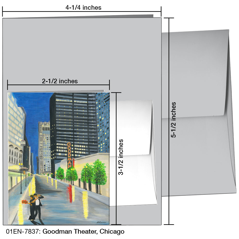 Goodman Theater, Chicago, Greeting Card (7837), Enclosure, printedcanvas.com