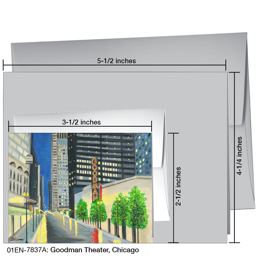 Goodman Theater, Chicago, Greeting Card (7837A), Enclosure, printedcanvas.com