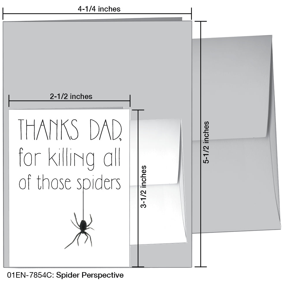 Spider Perspective, Greeting Card (7854C), Enclosure, www.printedcanvas.com