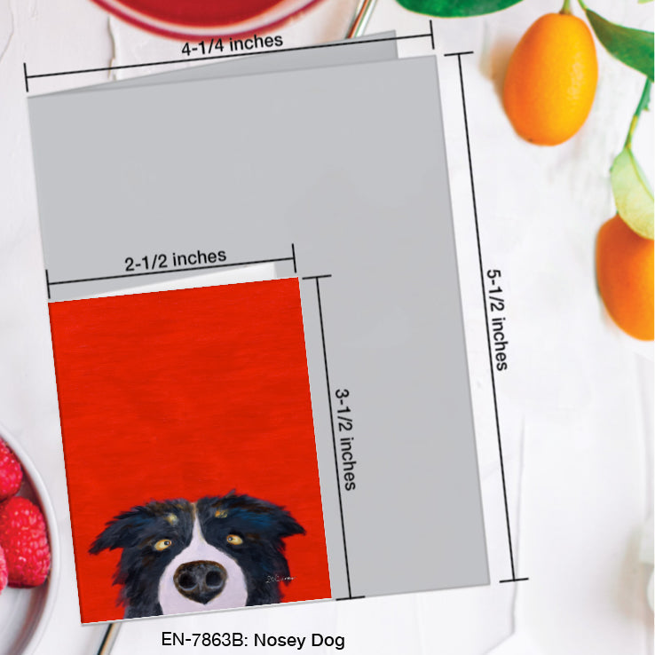 Nosey Dog, Greeting Card (#7863B)