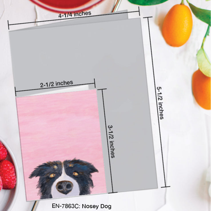 Nosey Dog, Greeting Card (#7863C)