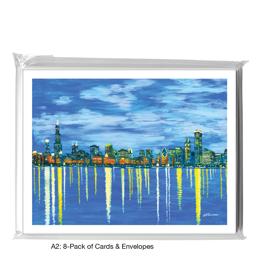 Pamela, Chicago, Greeting Card (7864A), A2 Card 8-Pack, www.printedcanvas.com