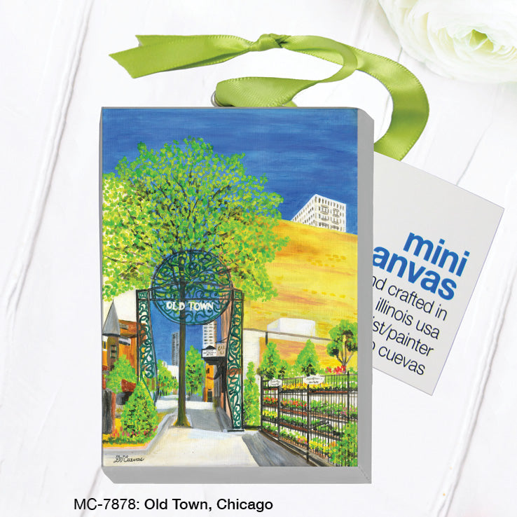 Old Town, Chicago, Mini Canvas (MC-7878), Front, printedcanvas.com