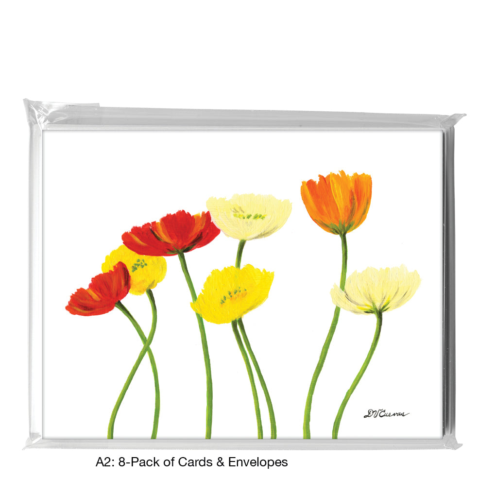 Poppies Beverly, Greeting Card (7886), A2 8-Pack, printedcanvas.com