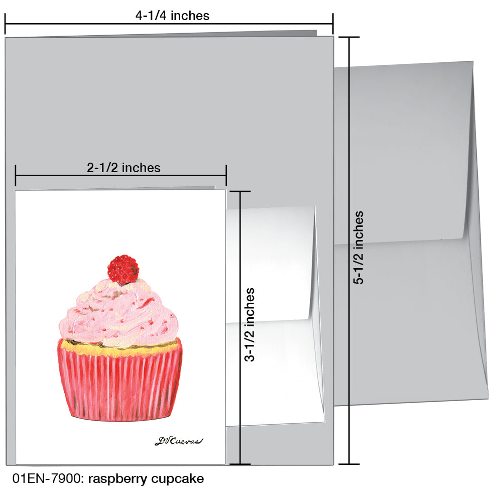 Raspberry Cupcake, Greeting Card (7900), Enclosure, printedcanvas.com