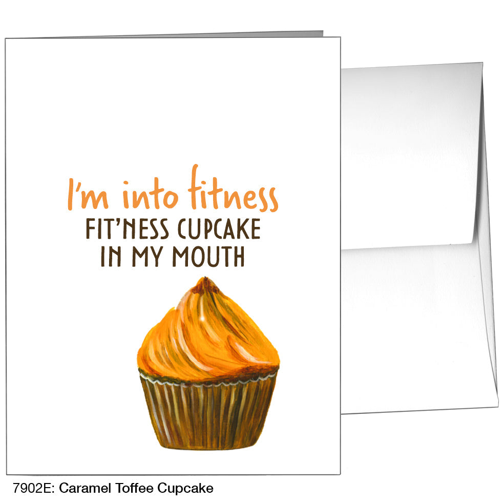 Caramel Toffee Cupcake, Greeting Card (7902E), A2, printedcanvas.com