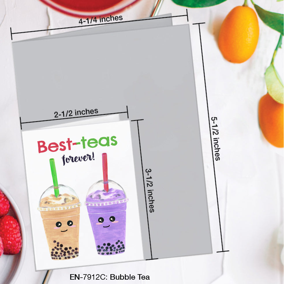 Bubble Tea, Greeting Card (#7912C)