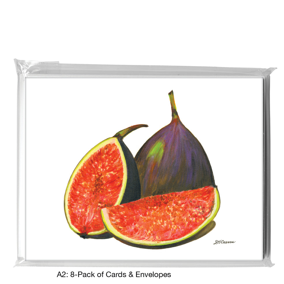 Sliced Fig, Greeting Card (7926), A2 8-Pack, printedcanvas.com