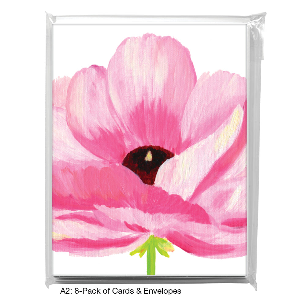 Ranunculus Shades In Pink, Greeting Card (7935E), A2 8-Pack, printedcanvas.com