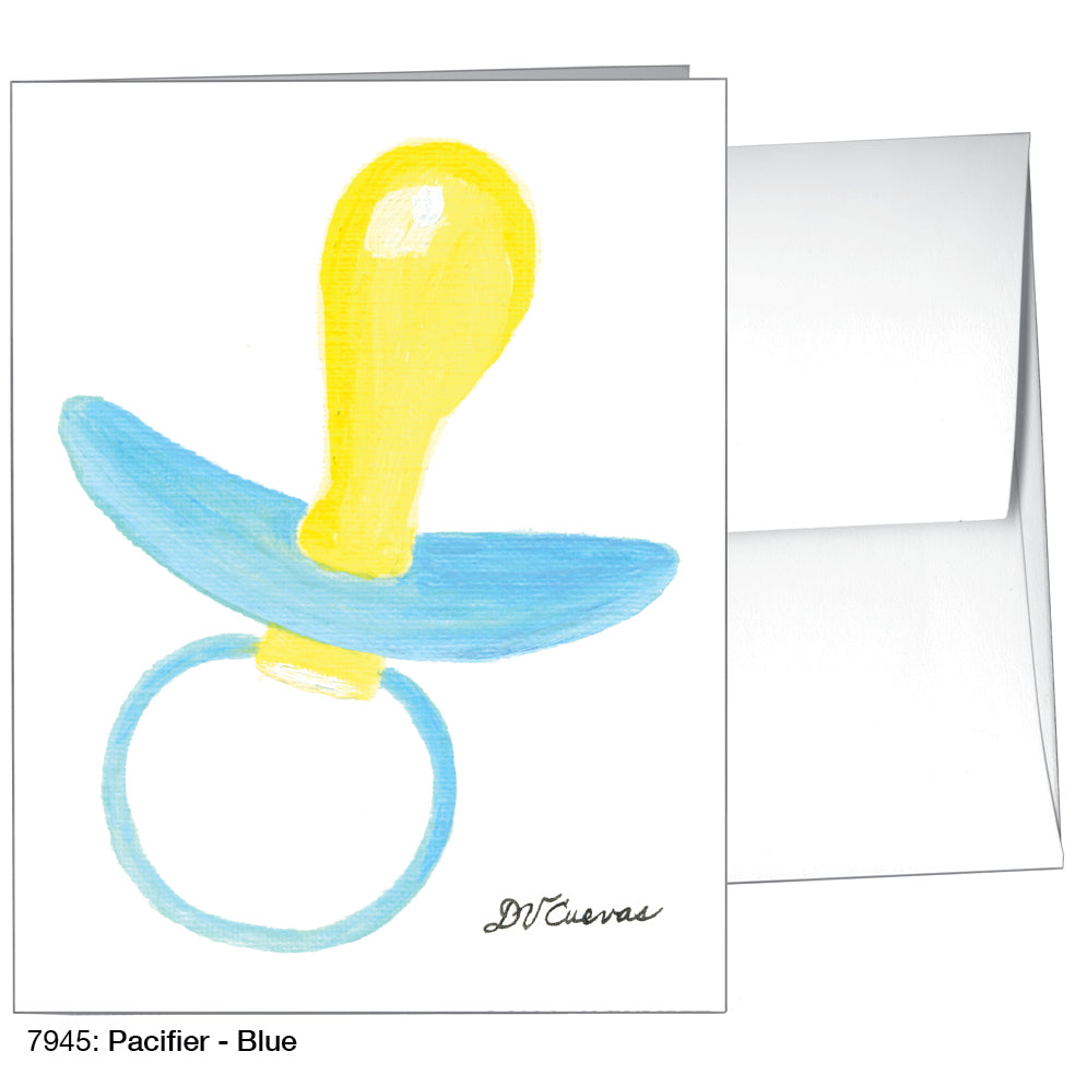 Pacifier - Blue, Greeting Card (7945), A2, printedcanvas.com