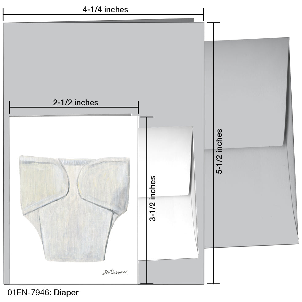 Diaper, Greeting Card (7946A), Enclosure, printedcanvas.com