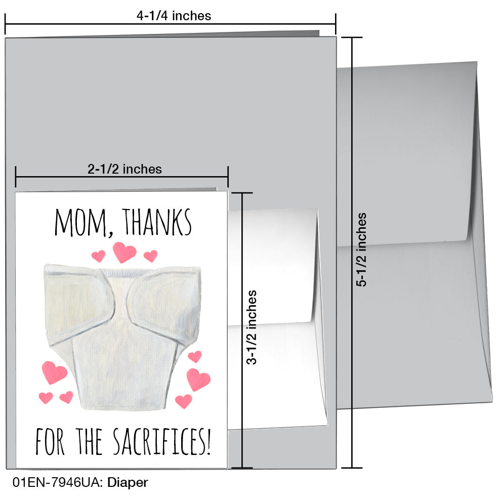 Diaper, Greeting Card (7946UA), Enclosure, printedcanvas.com