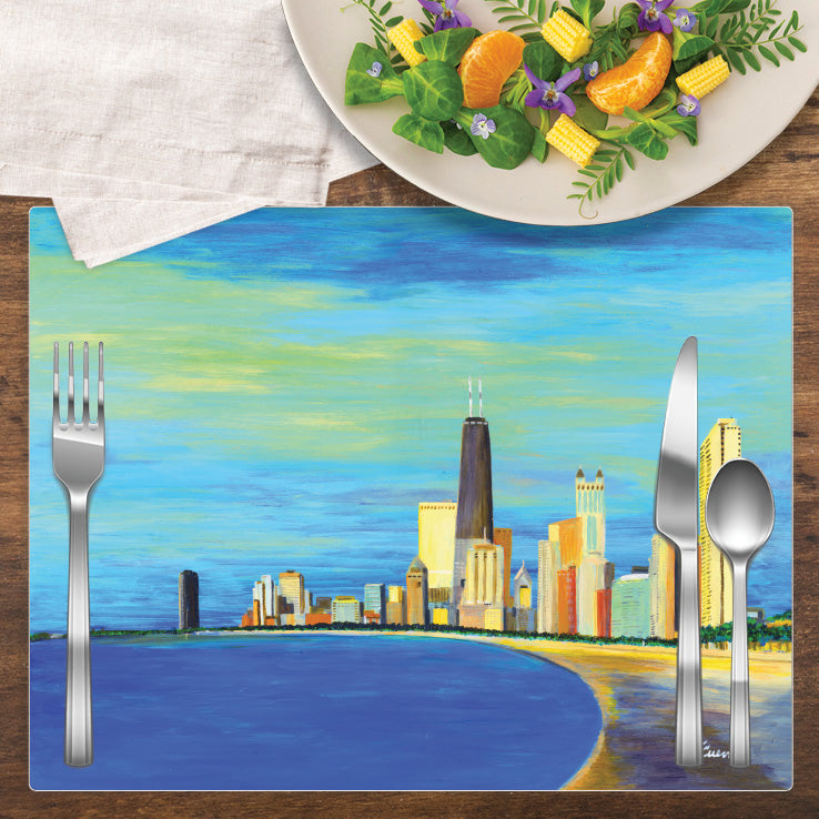 Lake Shore Curve, Vinyl Placemat (PMT-7949A)
